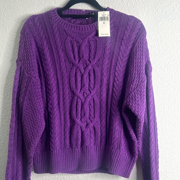 Lauren Ralph Lauren black label cable knit sweater size XlArge new - Picture 4 of 11
